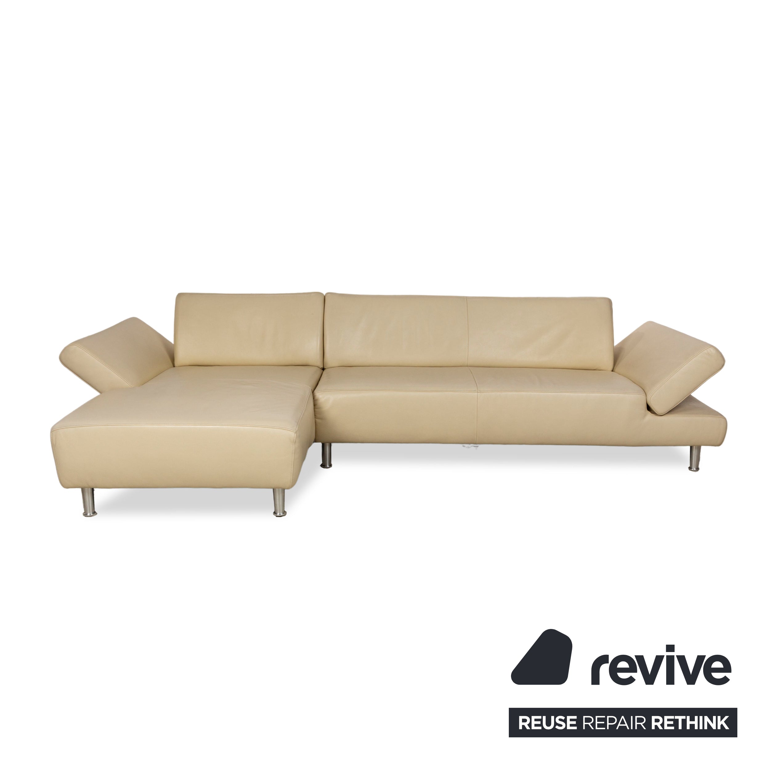 Willi Schillig Taboo Ecksofa Beige manuelle Funktion Sofa Couch