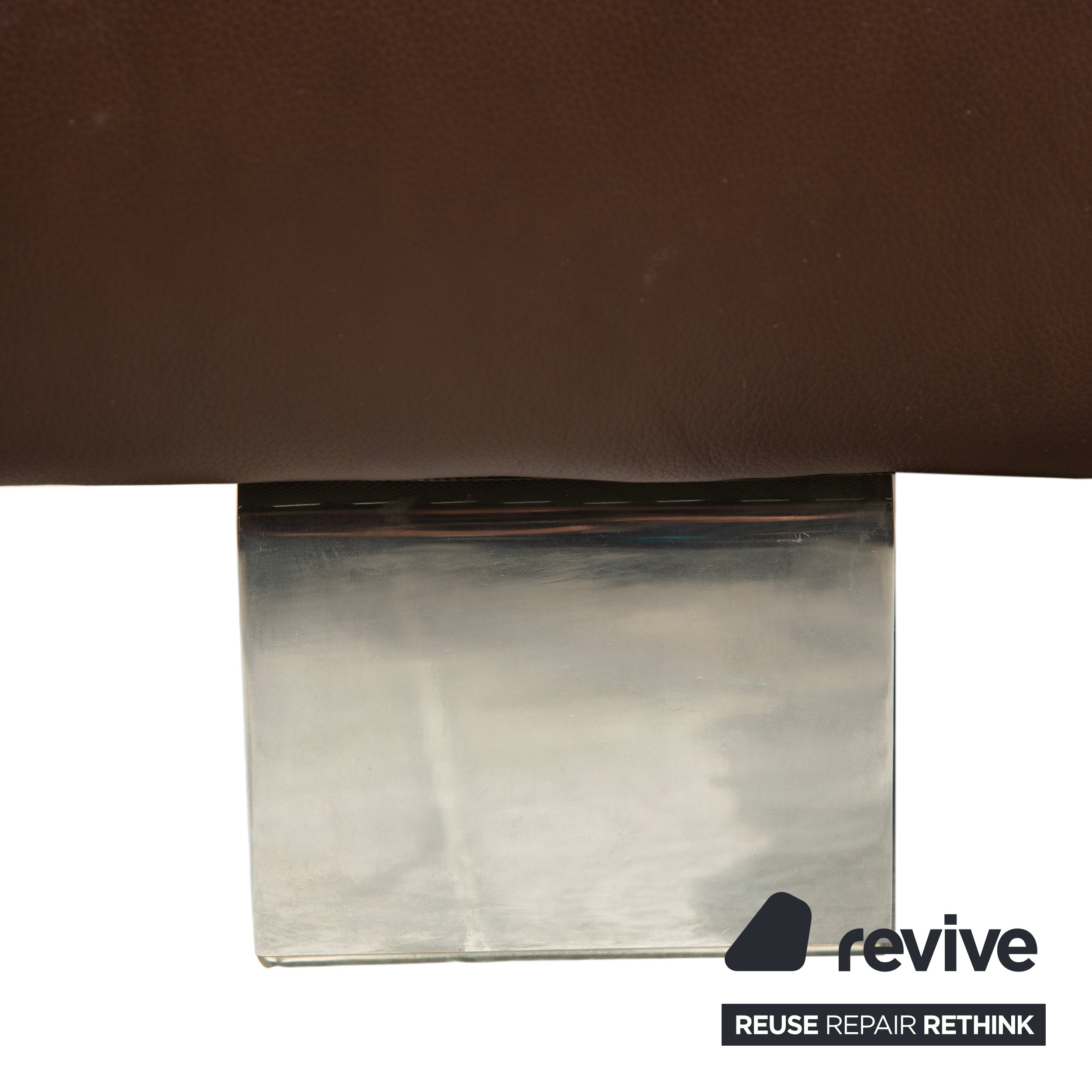 Willi Schillig Taboo Leder Dreisitzer Braun manuelle Funktion Sofa Couch