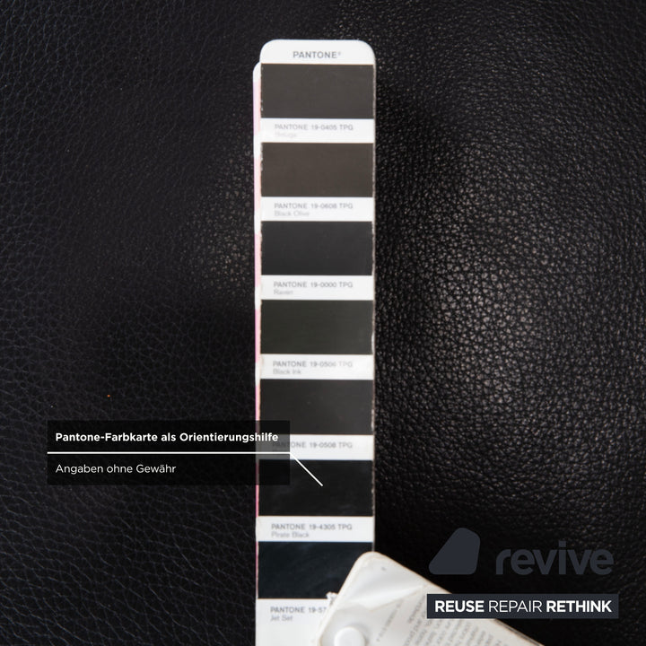 Willi Schillig Taboo Leder Hocker Schwarz Chrom