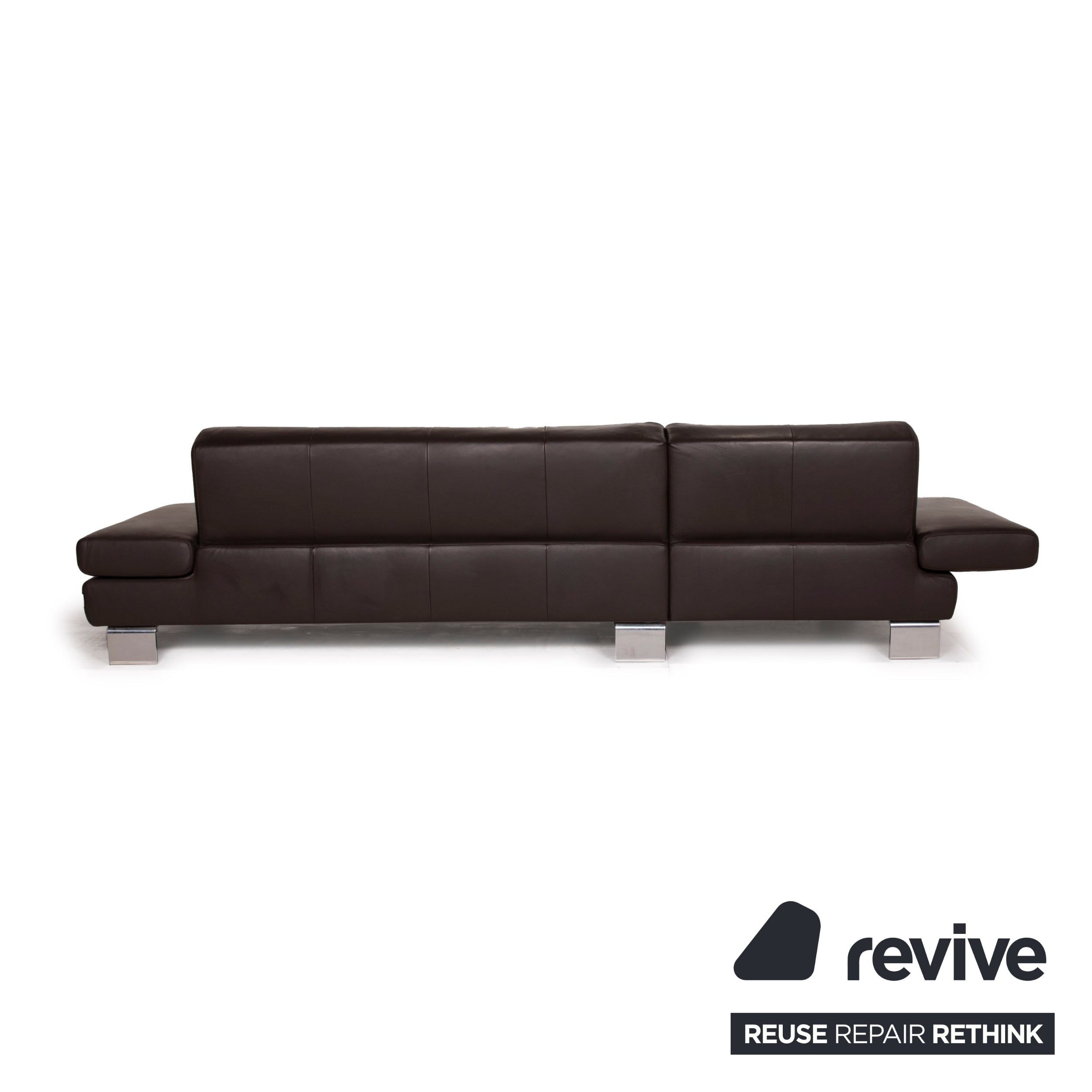 Willi Schillig Taboo Leder Sofa Braun Ecksofa Dreisitzer Funktion