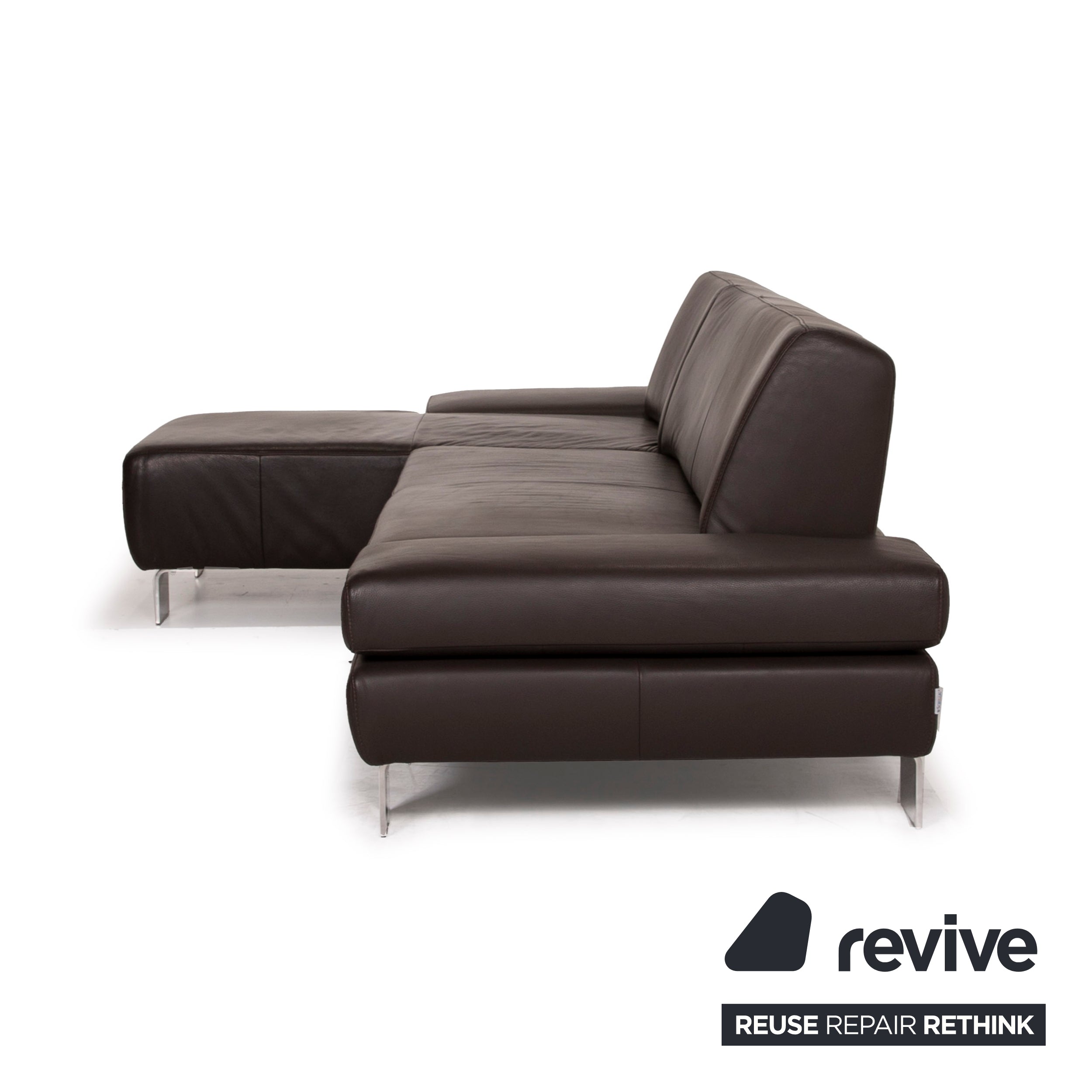 Willi Schillig Taboo Leder Sofa Braun Ecksofa Dreisitzer Funktion