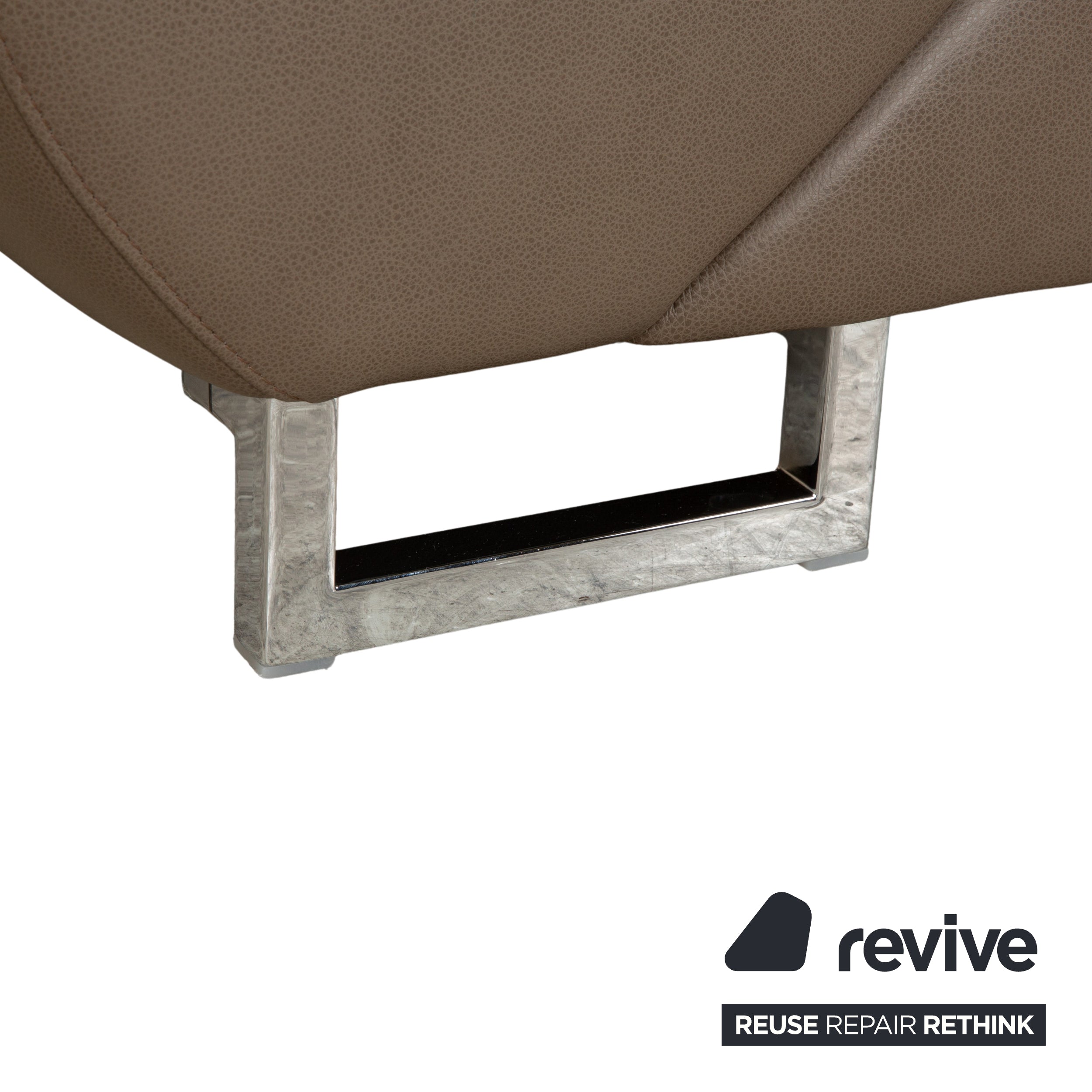 Willi Schillig Taoo Leder Ecksofa Braun Taupe manuelle Funktion Sofa Couch