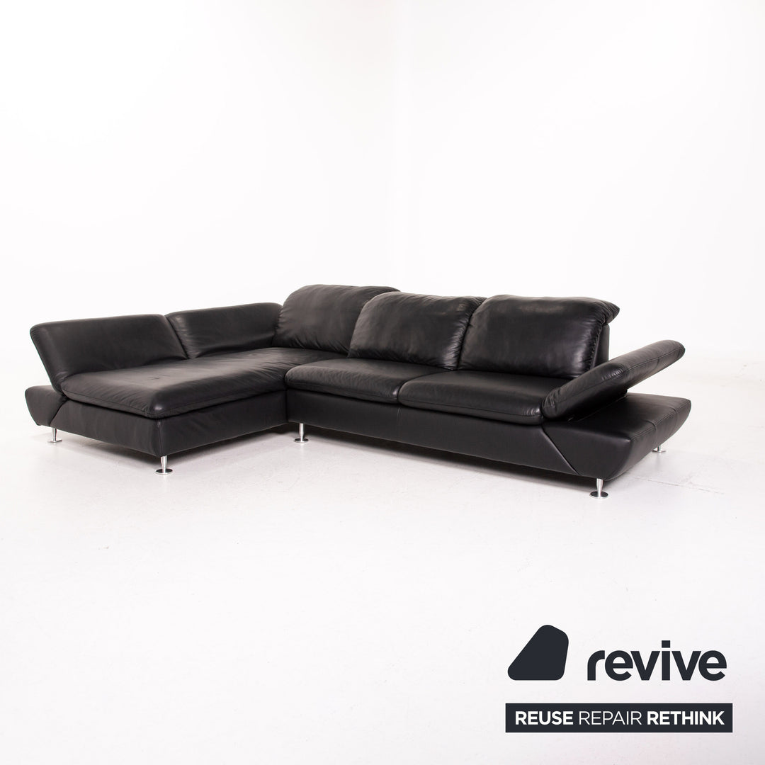 Willi Schillig Taoo læderhjørnesofa sort sofa funktion sofa #14570