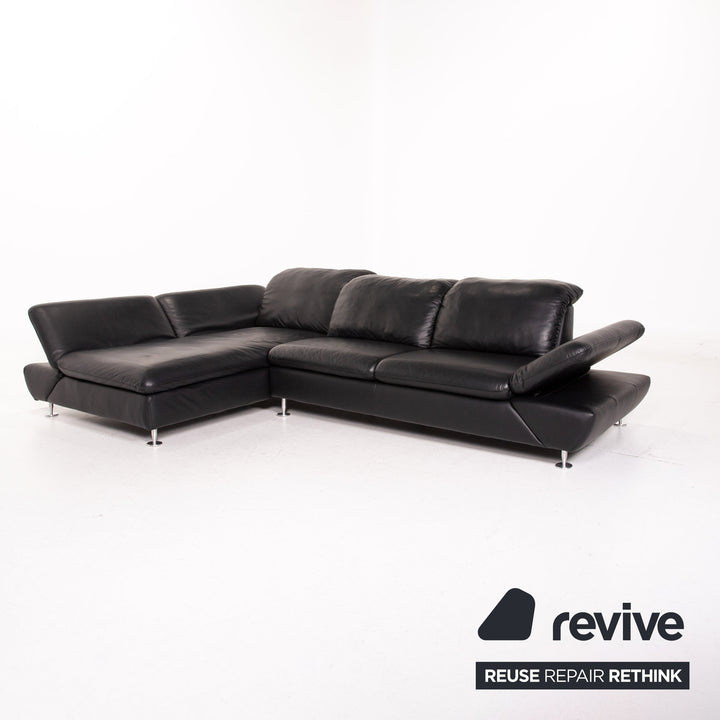 Willi Schillig Taoo læderhjørnesofa sort sofa funktion sofa #14570