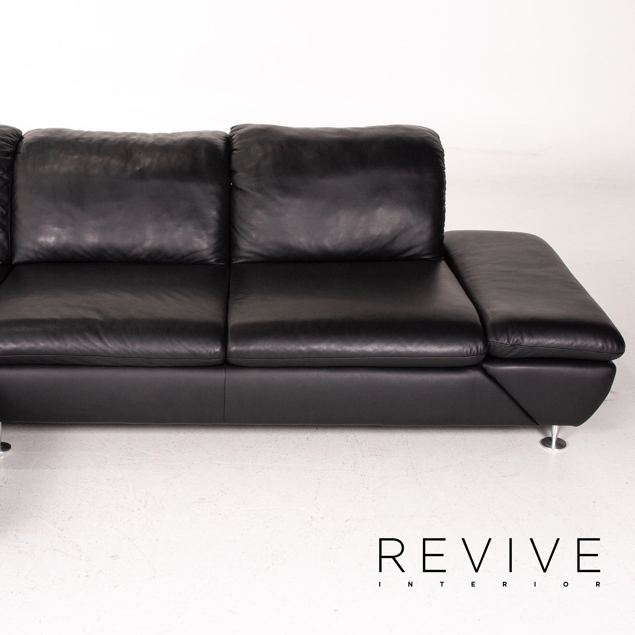 Willi Schillig Taoo læderhjørnesofa sort sofa funktion sofa #14570