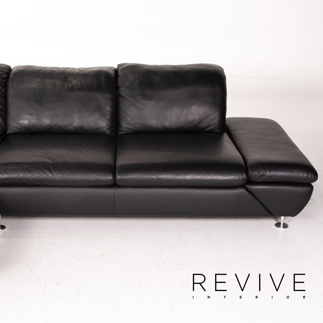 Willi Schillig Taoo læderhjørnesofa sort sofa funktion sofa #14570