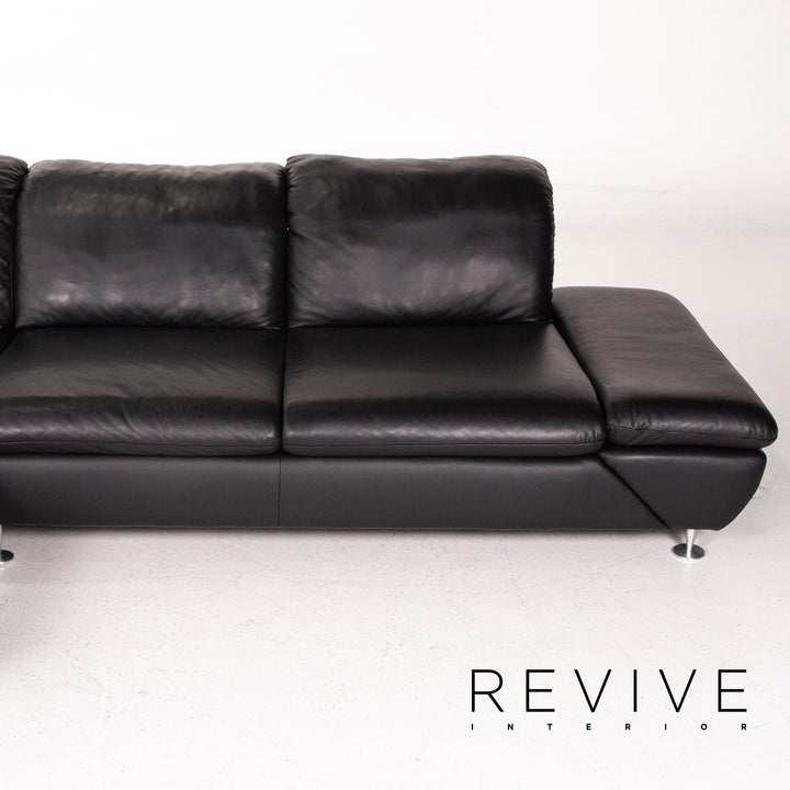 Willi Schillig Taoo læderhjørnesofa sort sofa funktion sofa #14570