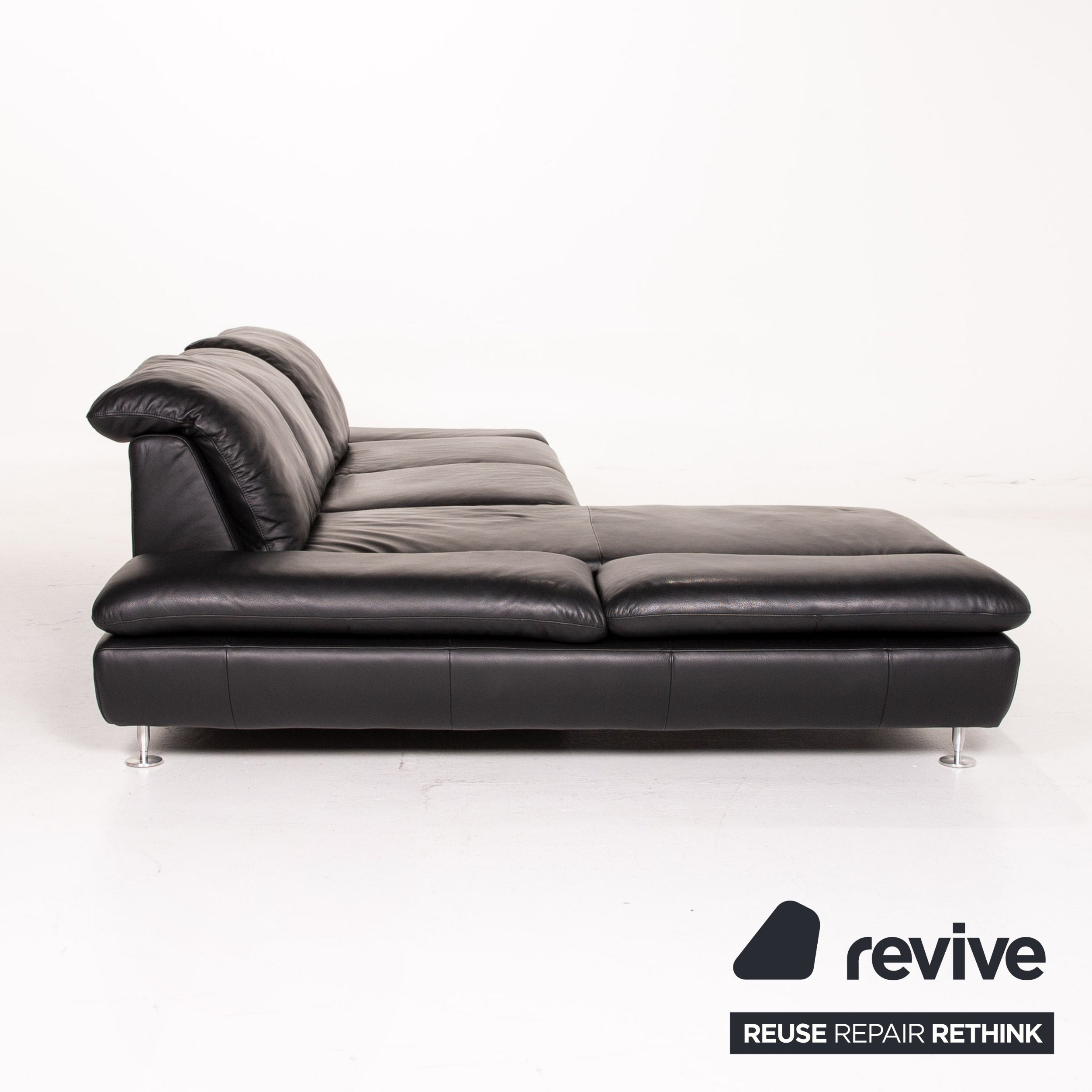 Willi Schillig Taoo læderhjørnesofa sort sofa funktion sofa #14570