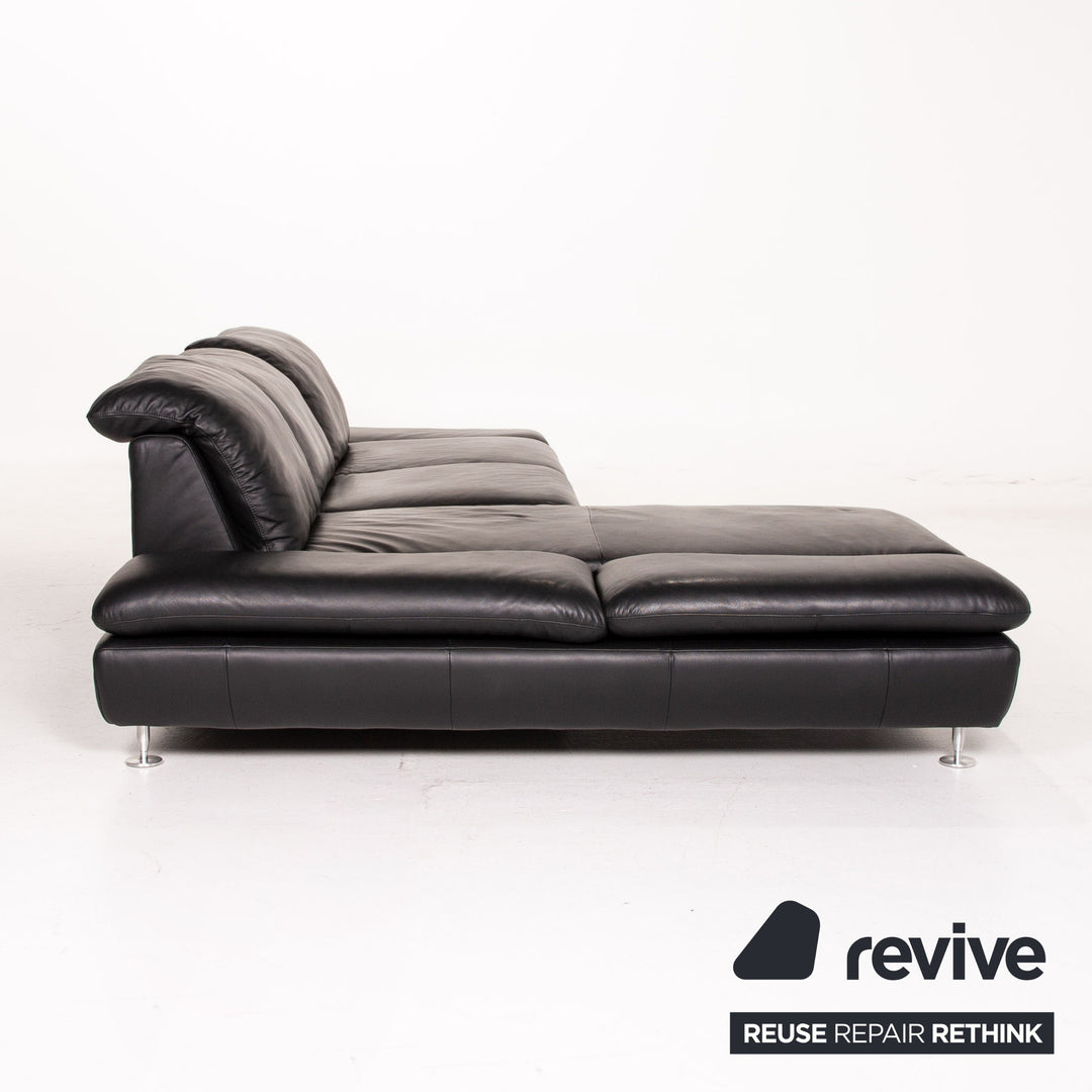 Willi Schillig Taoo læderhjørnesofa sort sofa funktion sofa #14570