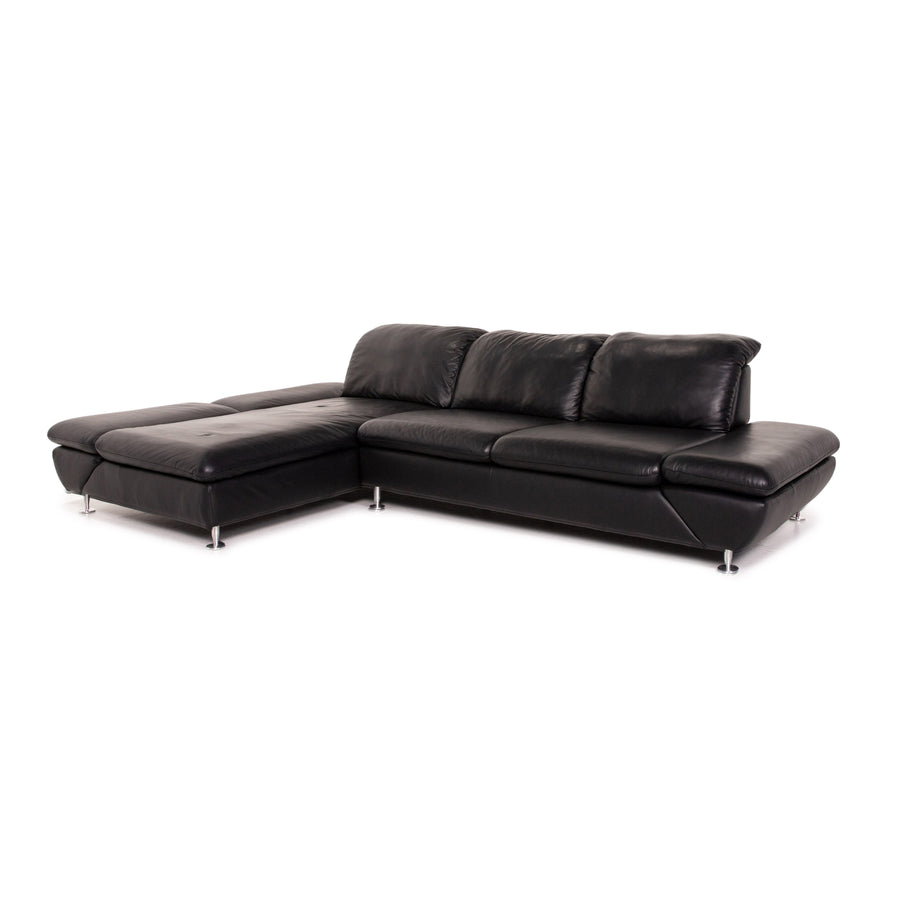 Willi Schillig Taoo Leder Ecksofa Schwarz Sofa Funktion Couch #14570