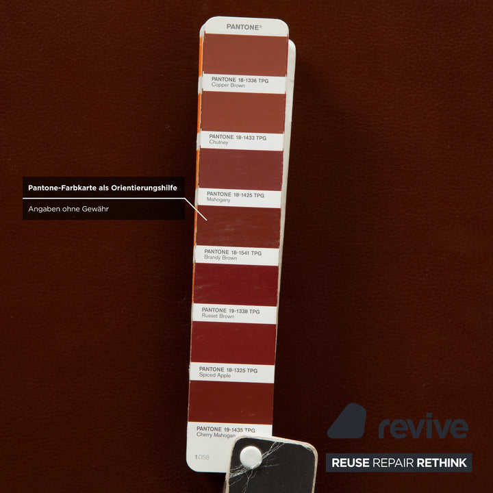Willi Schillig Taoo Leder Hocker Braun Rot Staufach