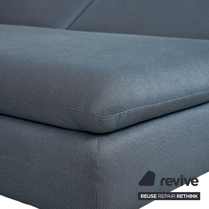 Willi Schillig Taoo Stoff Ecksofa Blau Grau manuelle Funktion Sofa Couch