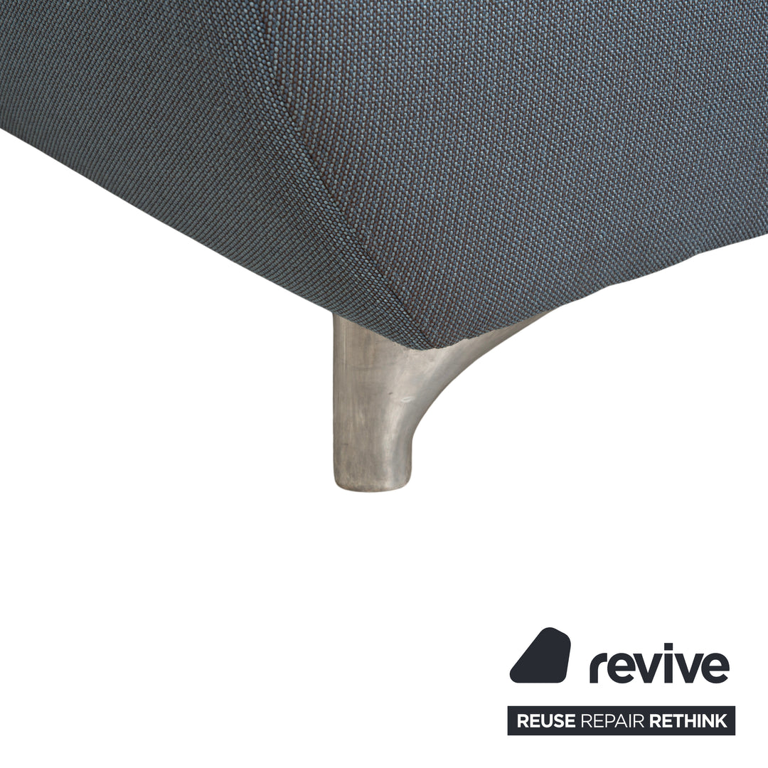 Willi Schillig Taoo Stoff Ecksofa Blau Grau manuelle Funktion Sofa Couch