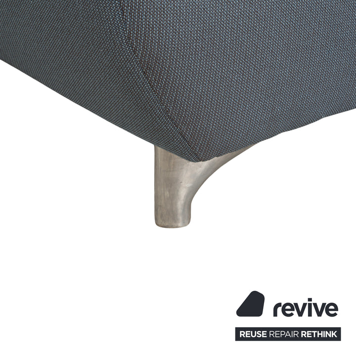 Willi Schillig Taoo Stoff Ecksofa Blau Grau manuelle Funktion Sofa Couch