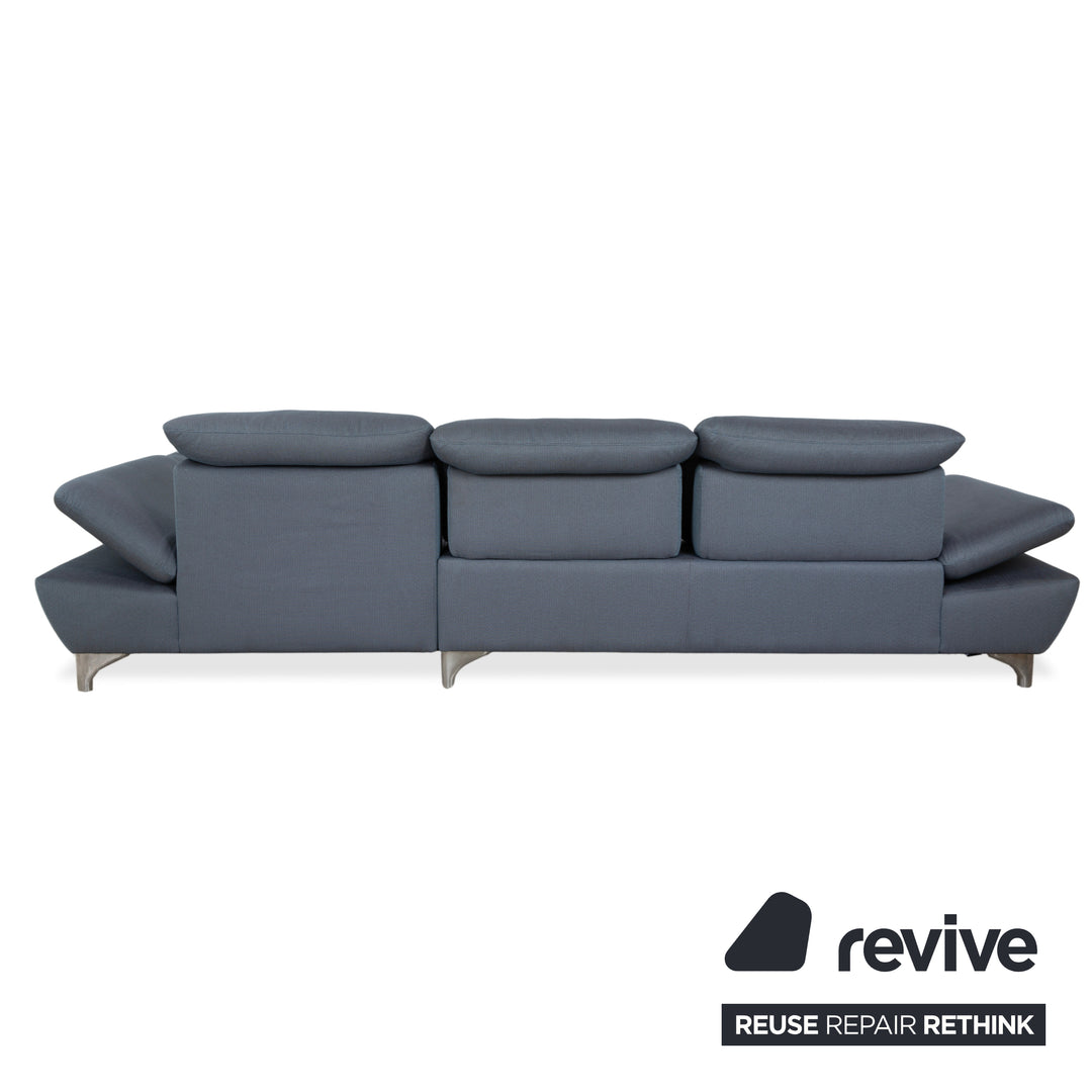 Willi Schillig Taoo Stoff Ecksofa Blau Grau manuelle Funktion Sofa Couch