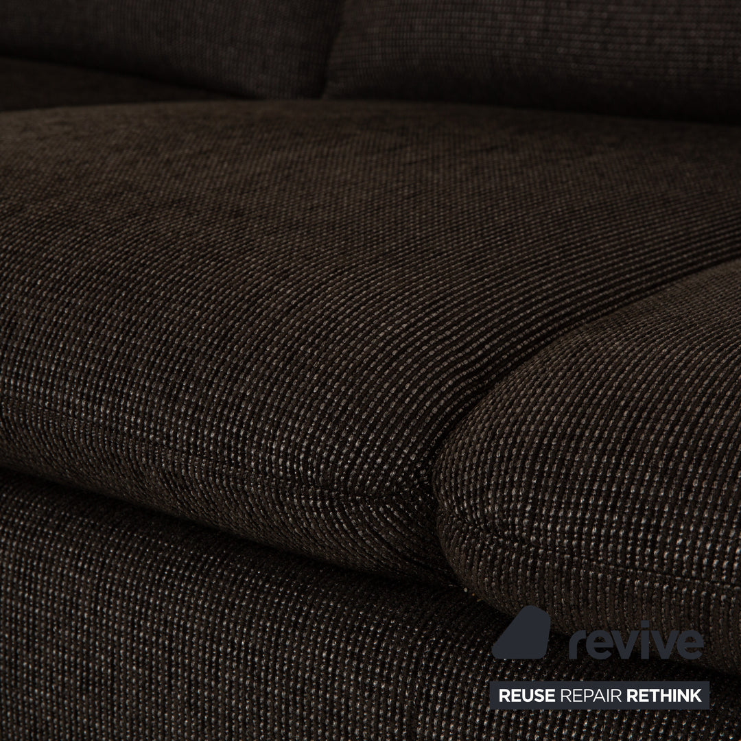 Willi Schillig Taoo fabric corner sofa dark grey manual function chaise longue left sofa couch