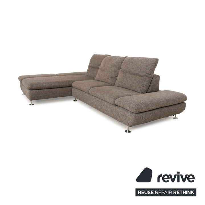 Willi Schillig Taoo fabric corner sofa grey chaise longue left manual function sofa couch