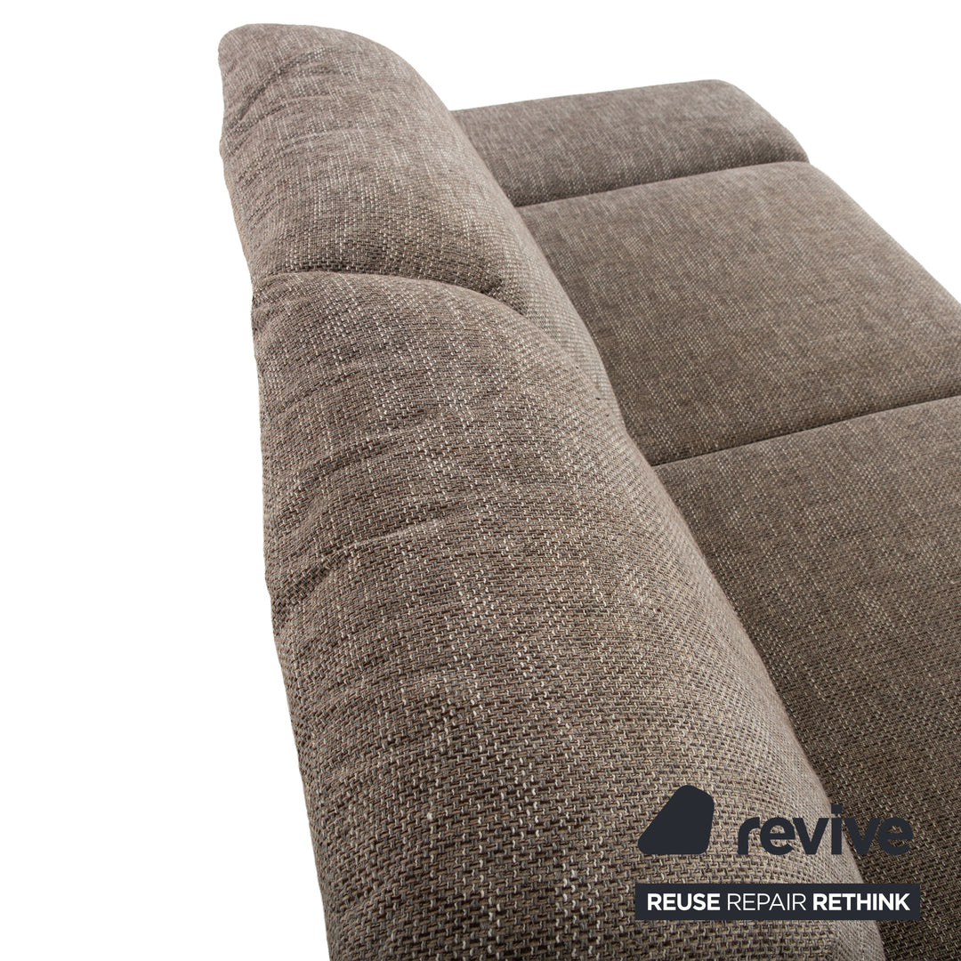 Willi Schillig Taoo fabric corner sofa grey chaise longue left manual function sofa couch