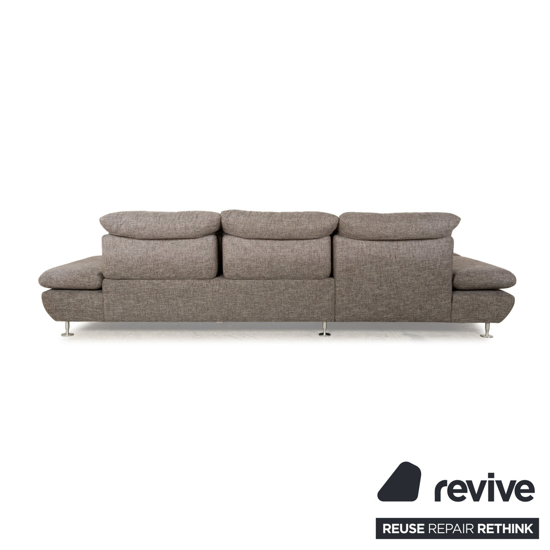Willi Schillig Taoo fabric corner sofa grey chaise longue left manual function sofa couch