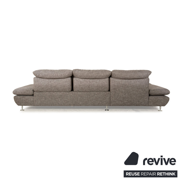 Willi Schillig Taoo fabric corner sofa grey chaise longue left manual function sofa couch