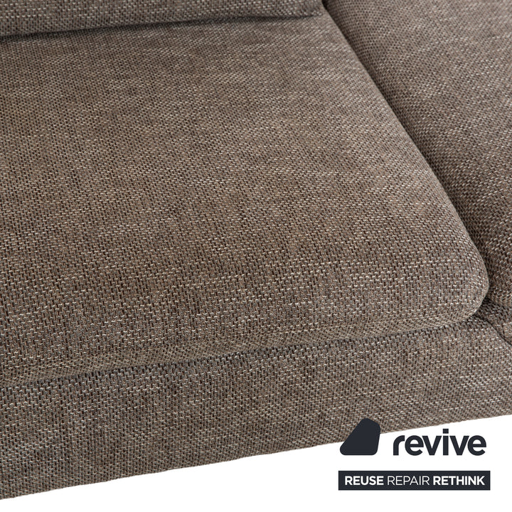 Willi Schillig Taoo fabric corner sofa grey chaise longue left manual function sofa couch