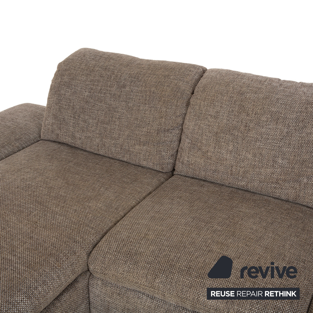 Willi Schillig Taoo fabric corner sofa grey chaise longue left manual function sofa couch