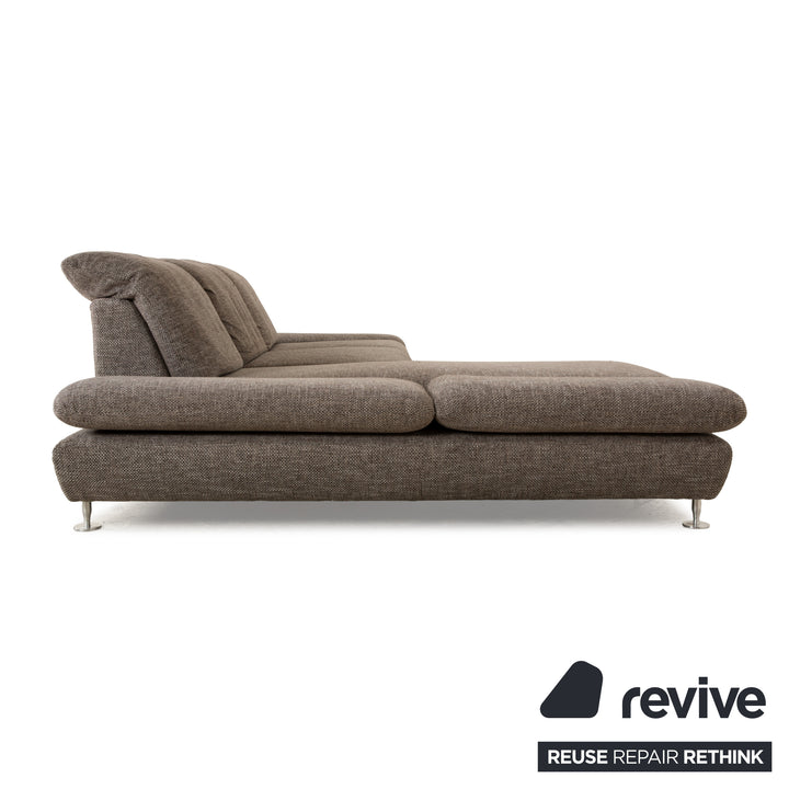 Willi Schillig Taoo fabric corner sofa grey chaise longue left manual function sofa couch