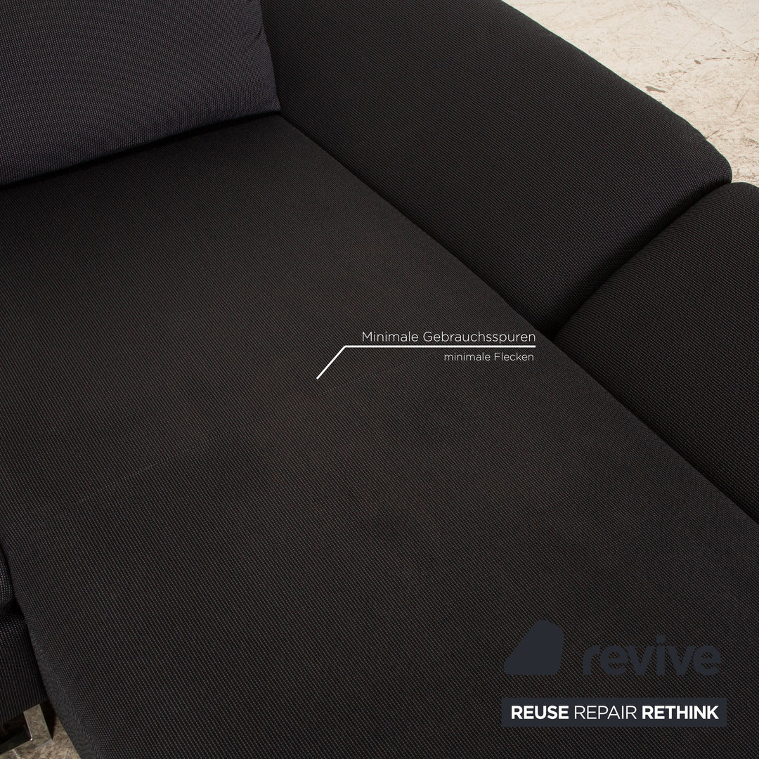 Willi Schillig Taoo Fabric Corner Sofa Gray Recamiere Right Manual Function Sofa Couch