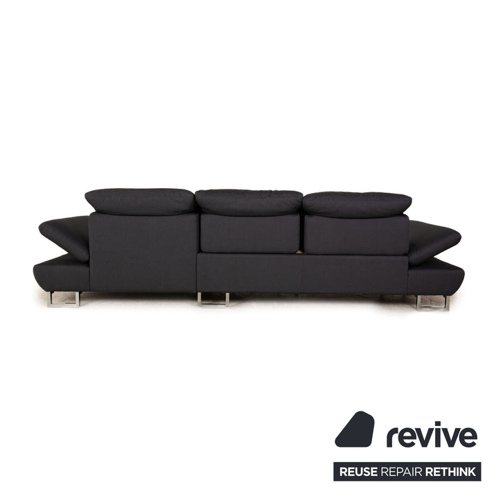 Willi Schillig Taoo Stoff Ecksofa Grau Recamiere Rechts manuelle Funktion Sofa Couch