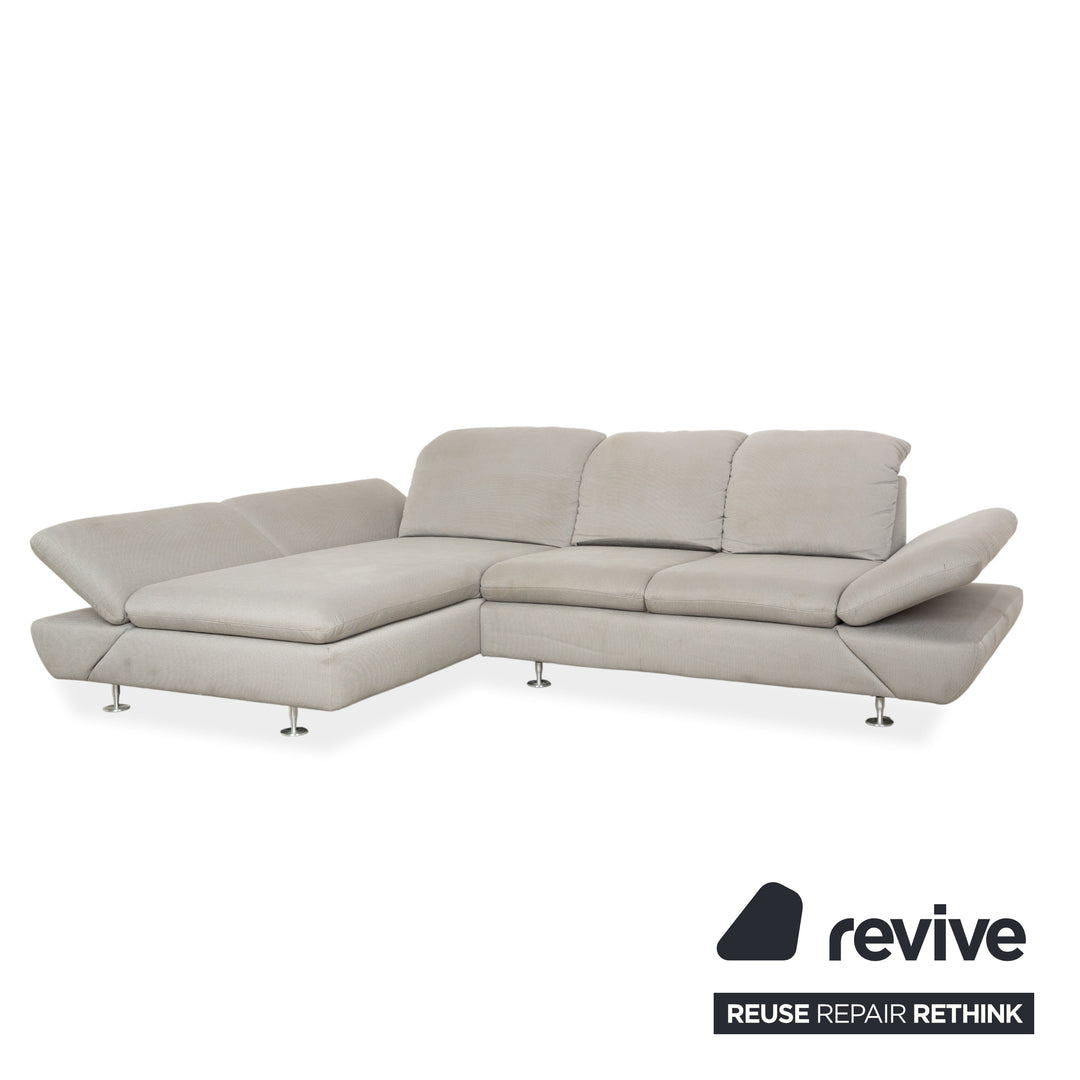 Willi Schillig Taoo Stoff Ecksofa Grau Sofa Couch manuelle Funktion