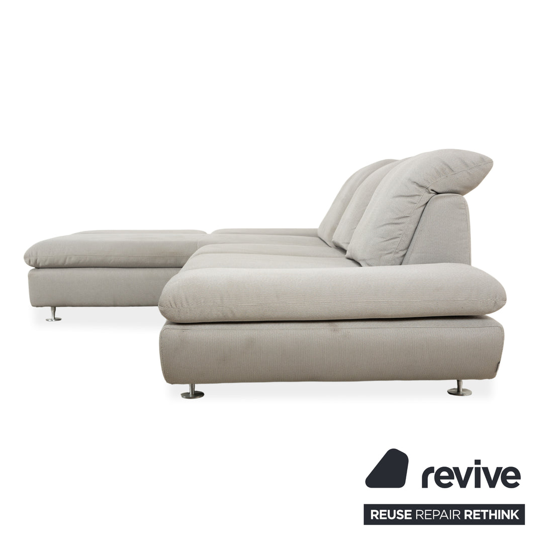 Willi Schillig Taoo Stoff Ecksofa Grau Sofa Couch manuelle Funktion