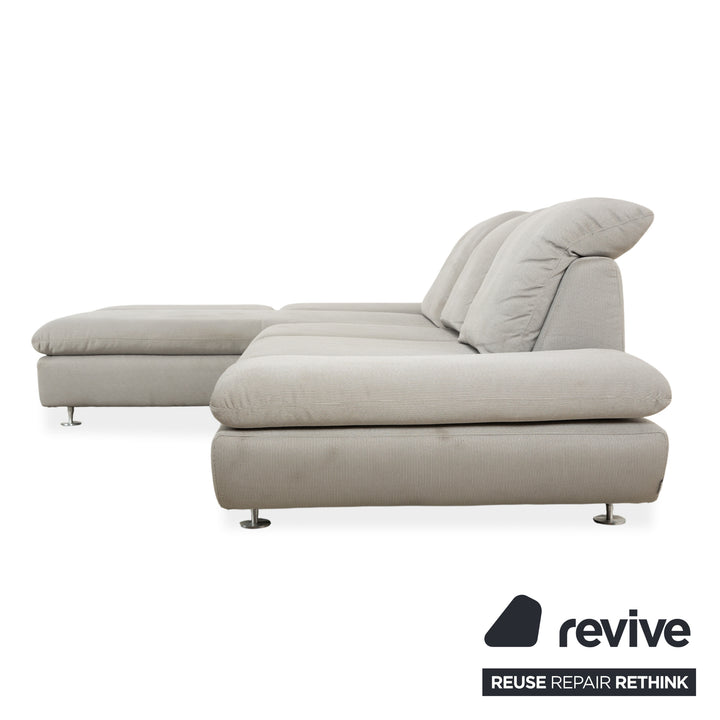 Willi Schillig Taoo Stoff Ecksofa Grau Sofa Couch manuelle Funktion