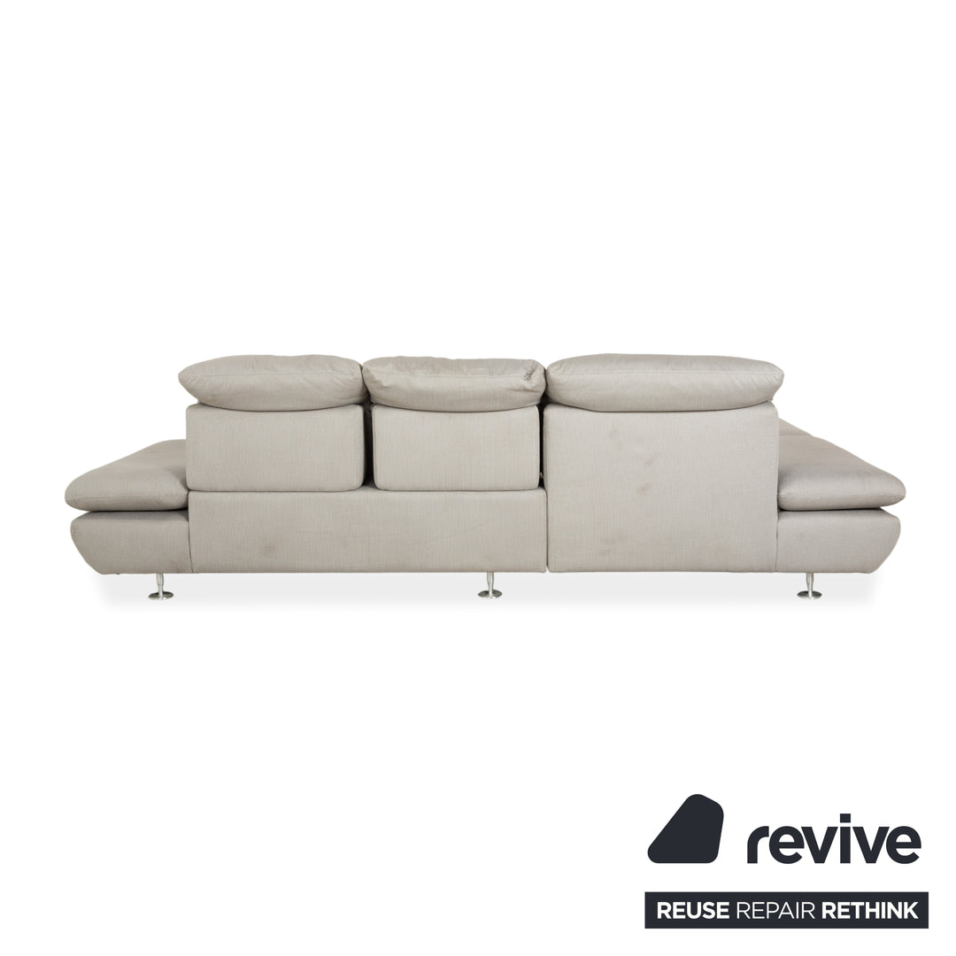 Willi Schillig Taoo Stoff Ecksofa Grau Sofa Couch manuelle Funktion
