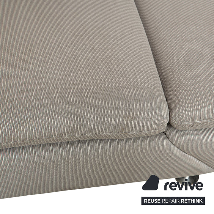 Willi Schillig Taoo Stoff Ecksofa Grau Sofa Couch manuelle Funktion