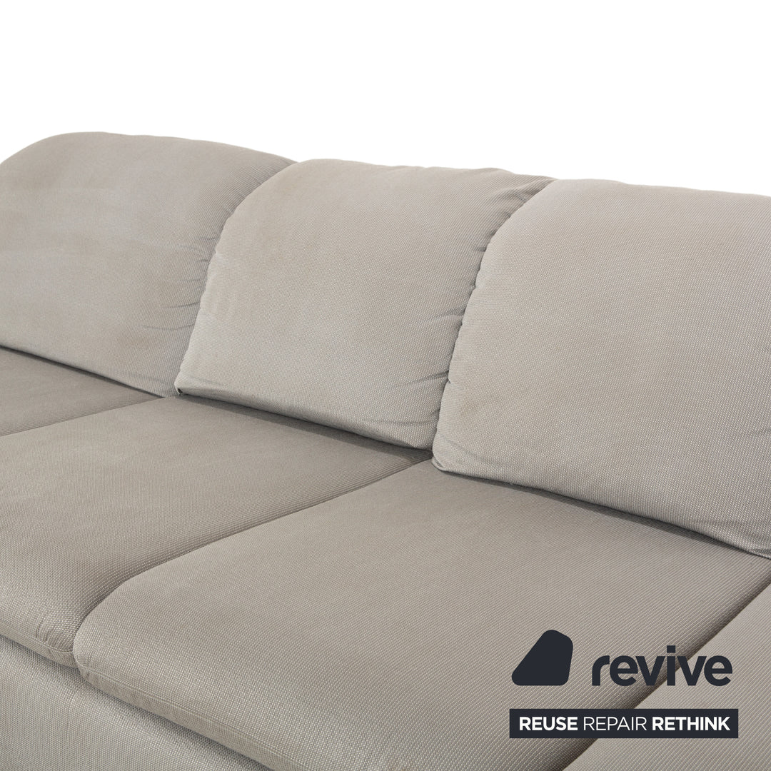 Willi Schillig Taoo Stoff Ecksofa Grau Sofa Couch manuelle Funktion