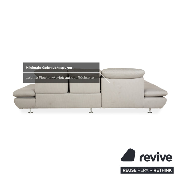 Willi Schillig Taoo Stoff Ecksofa Grau Sofa Couch manuelle Funktion