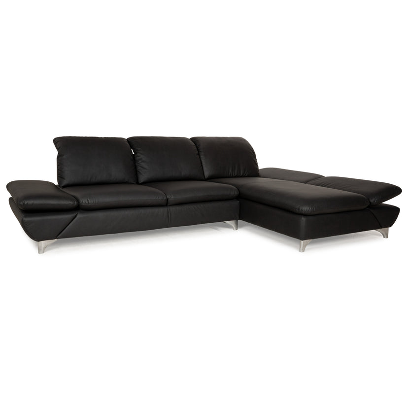 Willi Schillig Taoo vegan leather corner sofa anthracite dark grey manual function sofa couch new cover