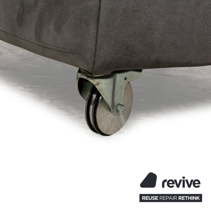 Willi Schillig Taoo Stoff Hocker Grau manuelle Funktion