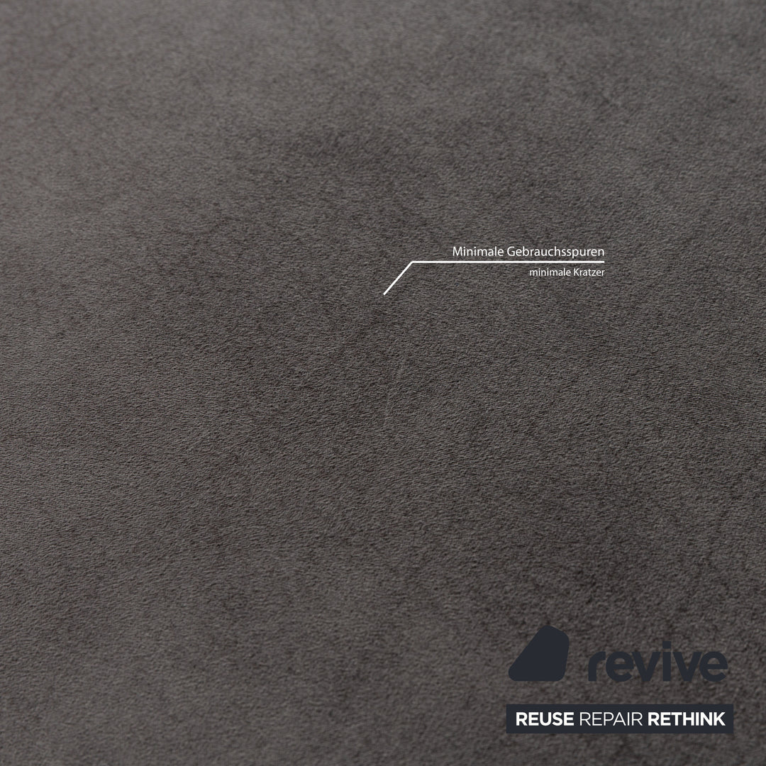 Willi Schillig Taoo Stoff Hocker Grau manuelle Funktion