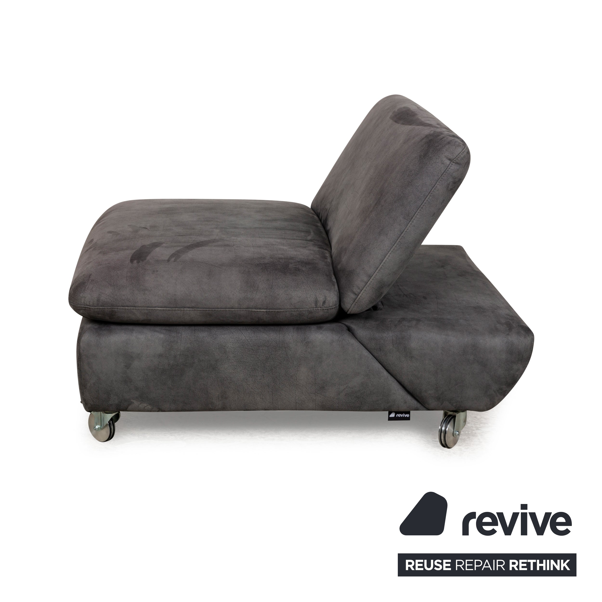 Willi Schillig Taoo Stoff Hocker Grau manuelle Funktion