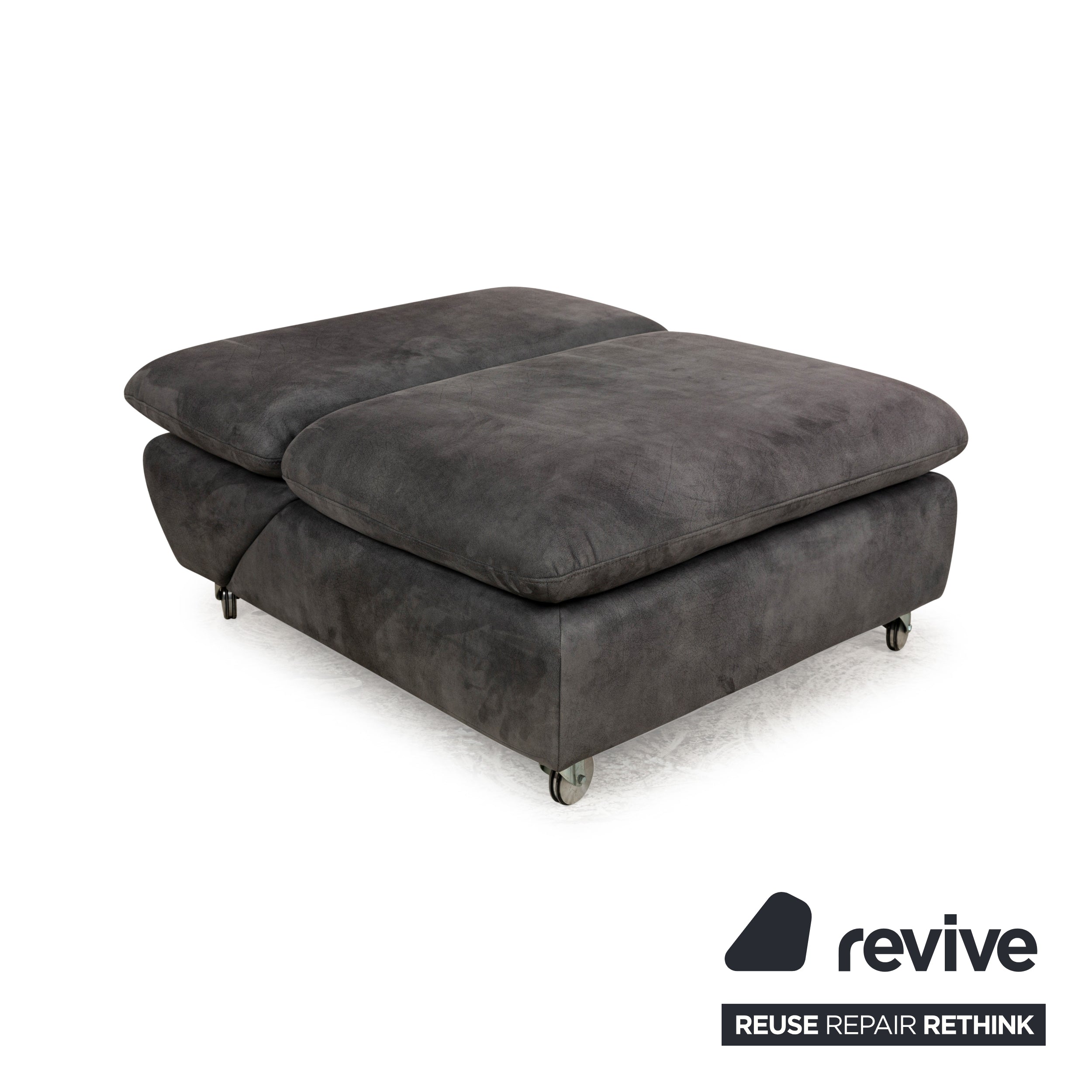 Willi Schillig Taoo Stoff Hocker Grau manuelle Funktion