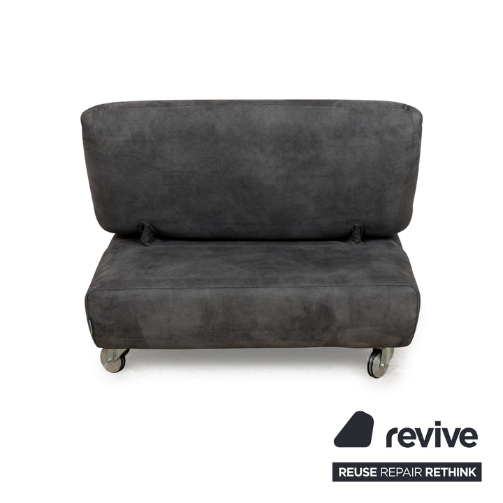 Tabouret en tissu Willi Schillig Taoo gris fonction manuelle