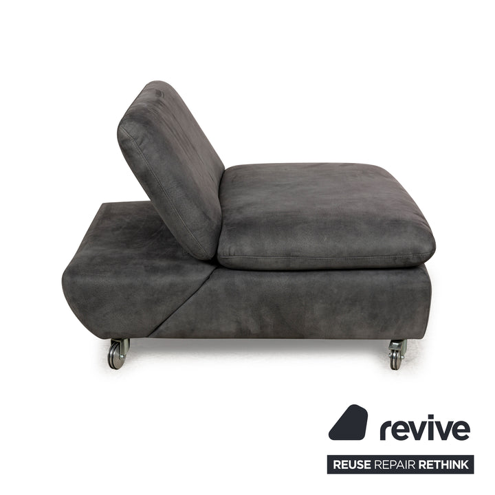 Willi Schillig Taoo Stoff Hocker Grau manuelle Funktion