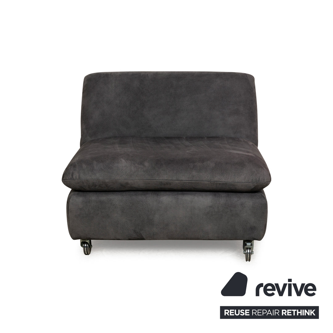 Willi Schillig Taoo Stoff Hocker Grau manuelle Funktion