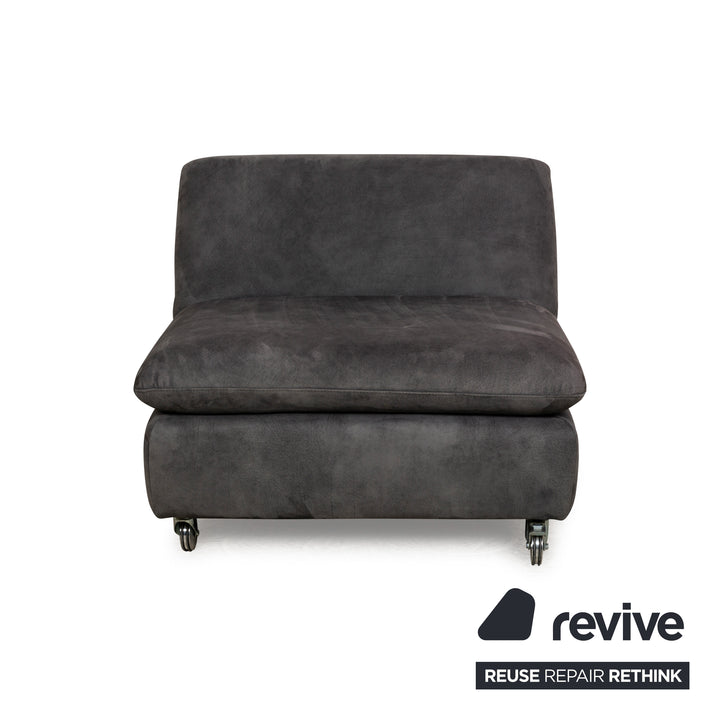 Willi Schillig Taoo Stoff Hocker Grau manuelle Funktion