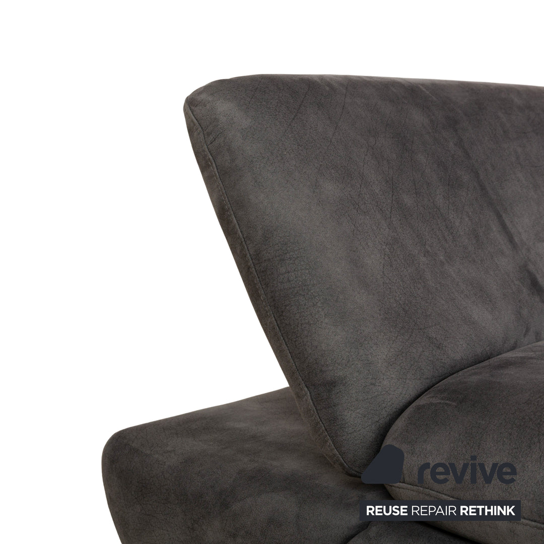 Willi Schillig Taoo Stoff Hocker Grau manuelle Funktion