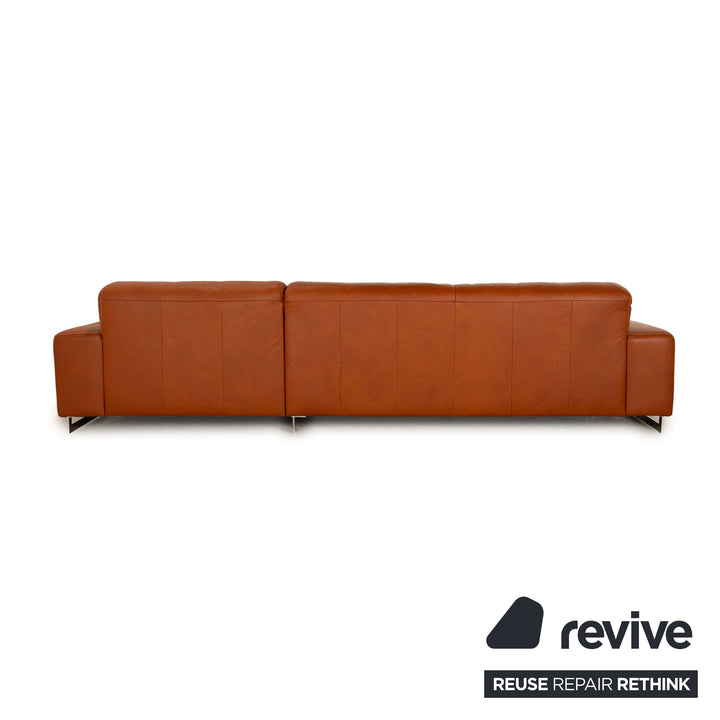 Willi Schillig Canapé d'angle en cuir William Marron Camel Recamiere Canapé droit