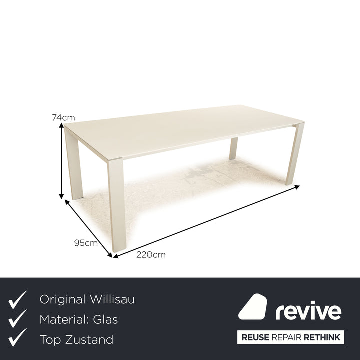 Willisau Glass Dining Table White Dining Room