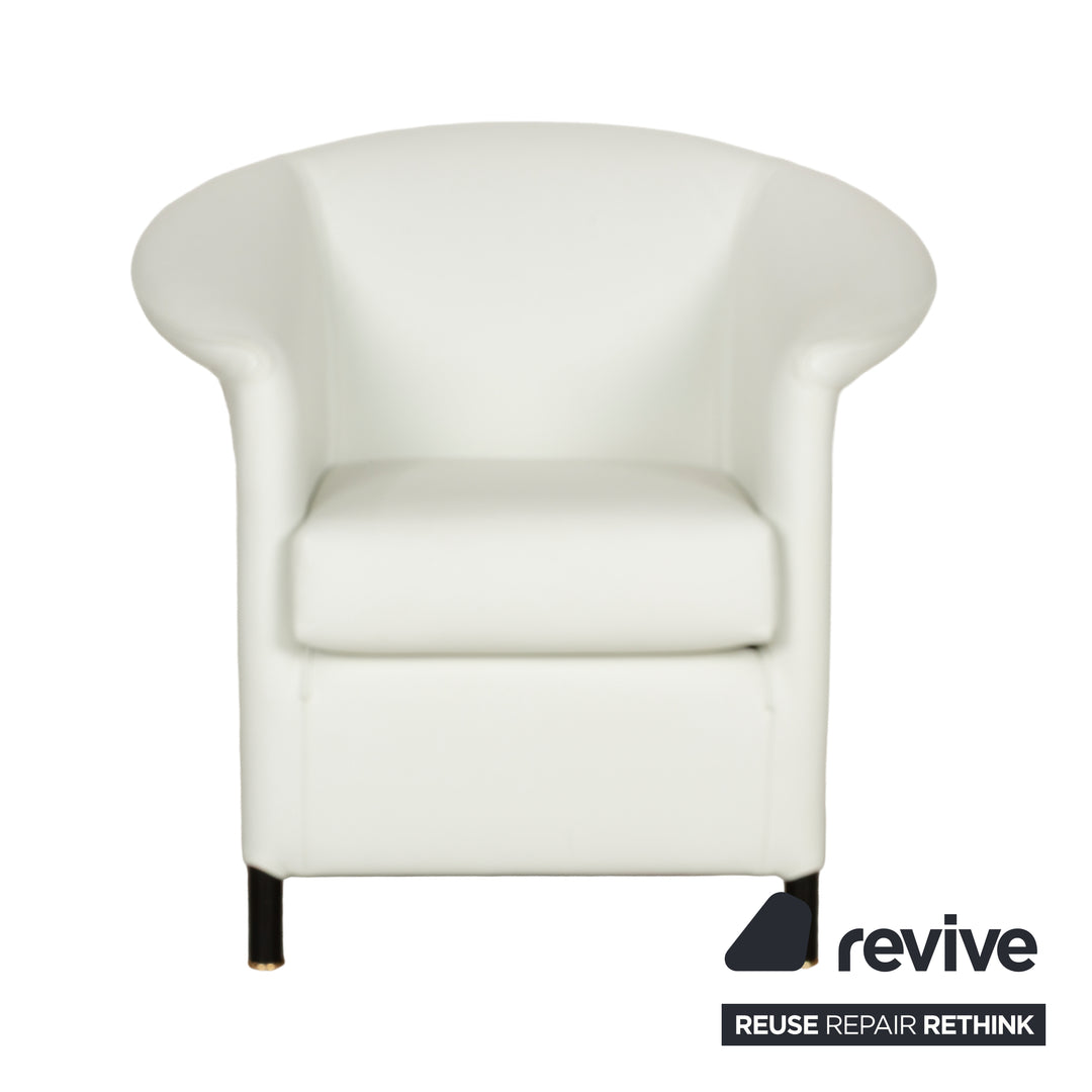 Wittman Aura leather armchair cream