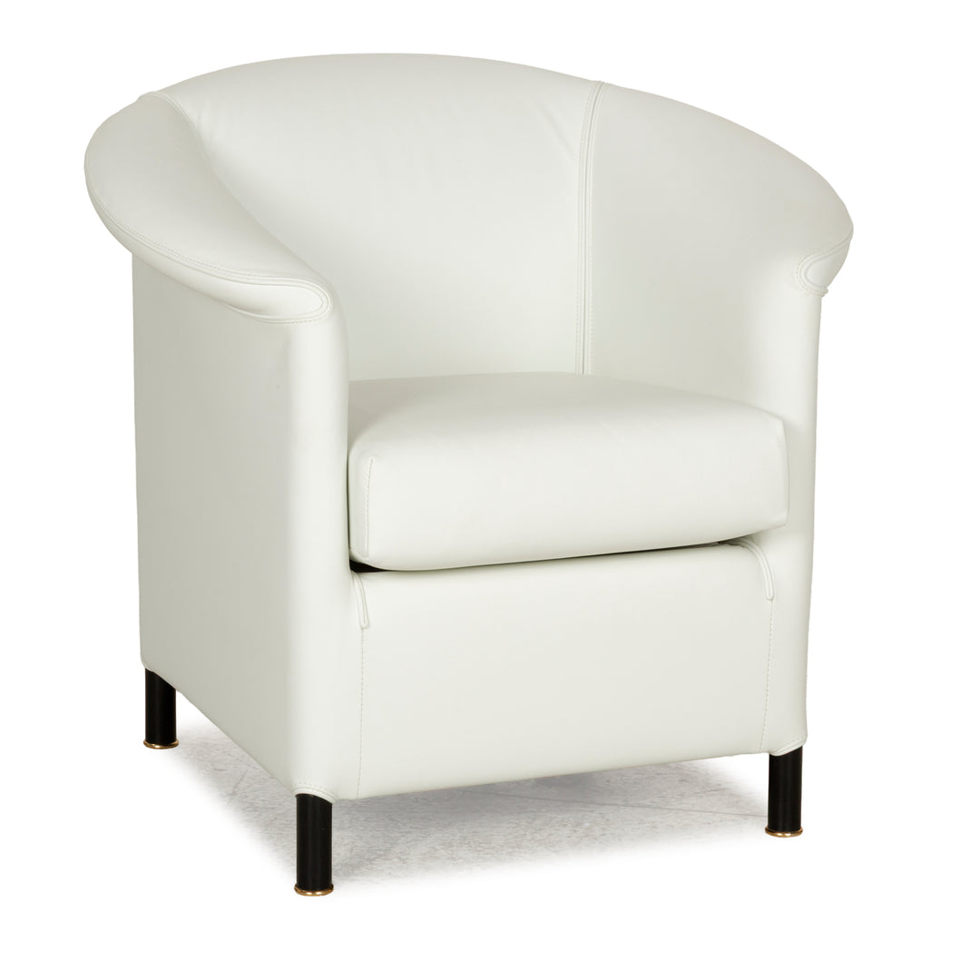 Wittman Aura leather armchair cream